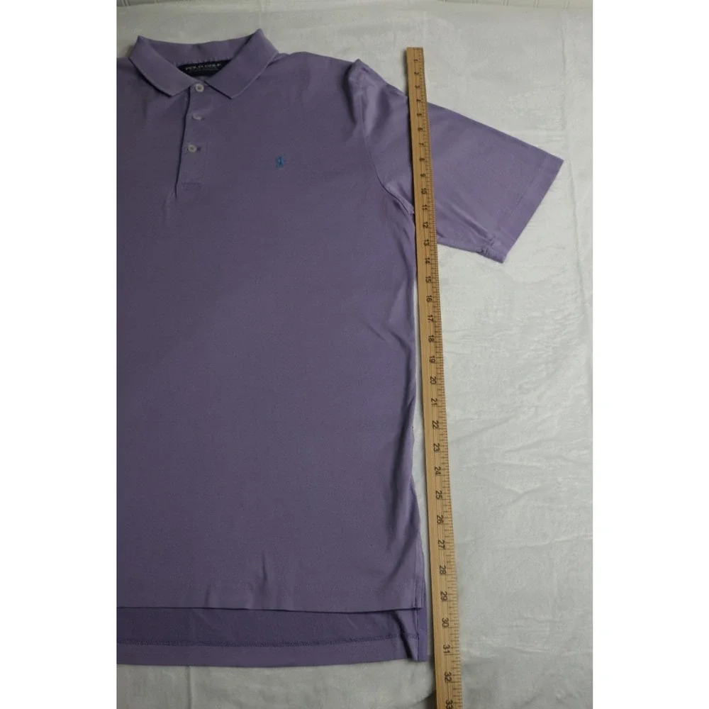 Polo Golf Ralph Lauren Men's Medium Purple Short Sleeve Performance Polo Shirt